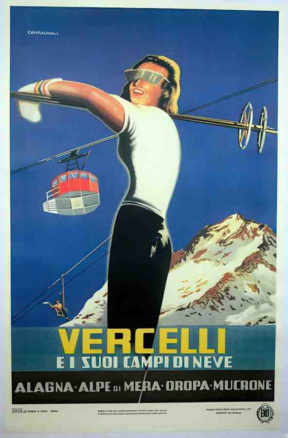 Vercelli Vintage Advert A4 Photo Print