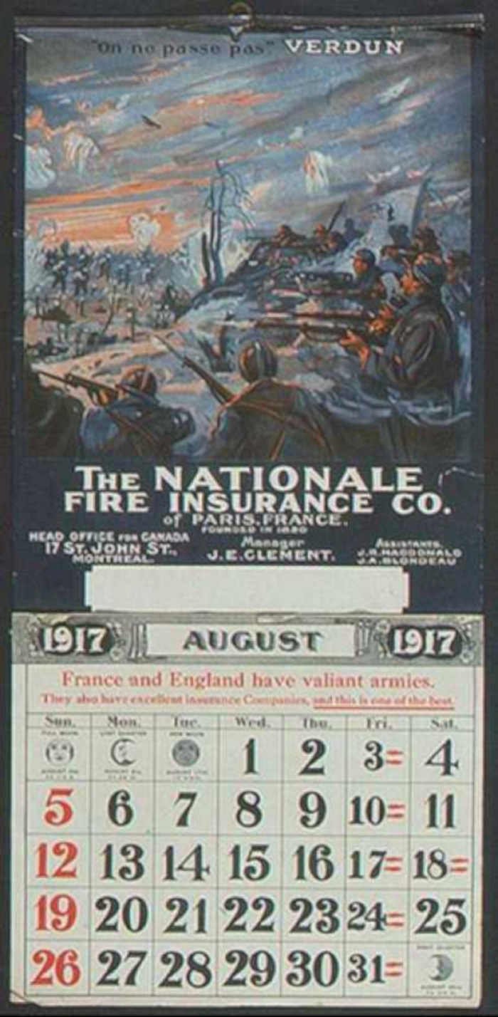 Verdun Fire Insurance Vintage Retro Advert Ads A4 Photo Print