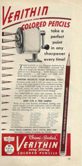 Verithin Pencils Sharpener Vintage Retro Advert Ads A4 Photo Print