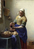 Vermeer 7 The Milkmaid 2020 USE crop A4 Photo Print