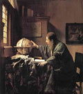 Vermeer The Astronomer A4 Photo Print