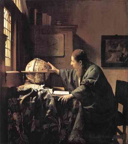 Vermeer The Astronomer A4 Photo Print