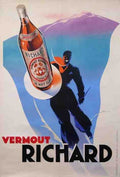 Vermout Richard Chambery Mountain Ski And Aperitive Vintage Advert A4 Photo Print