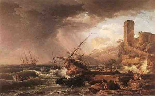 Vernet Claude Joseph Storm With A Shipwreck A4 Photo Print
