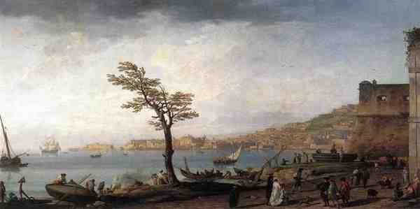 Vernet Claude Joseph View Of Naples A4 Photo Print