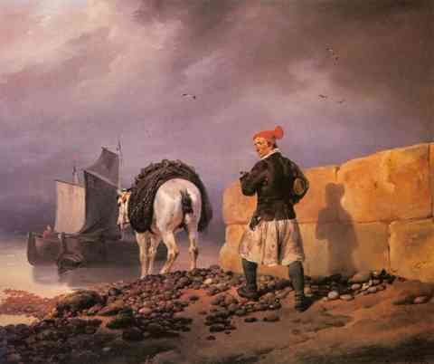 Vernet Horace A Fisherman Setting Out A4 Photo Print