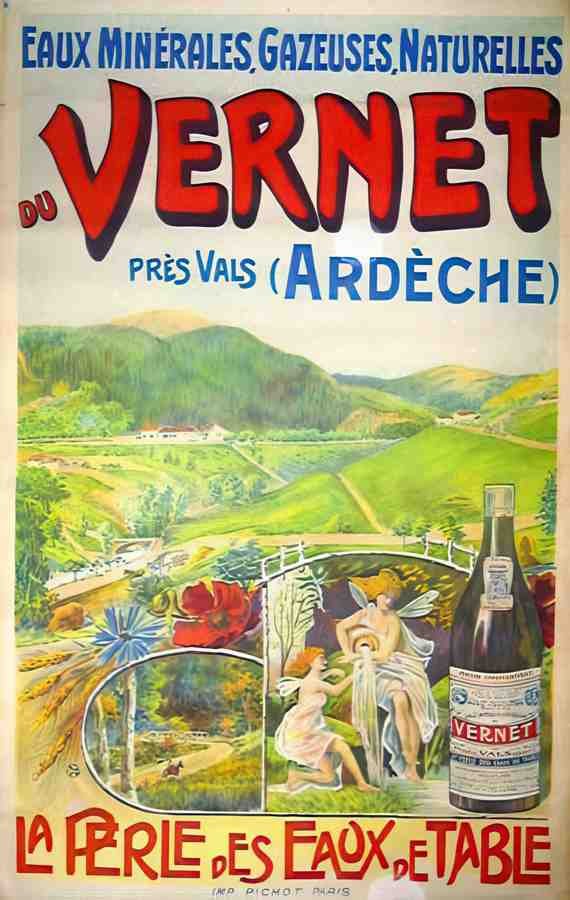 Vernet Vintage Advert A4 Photo Print