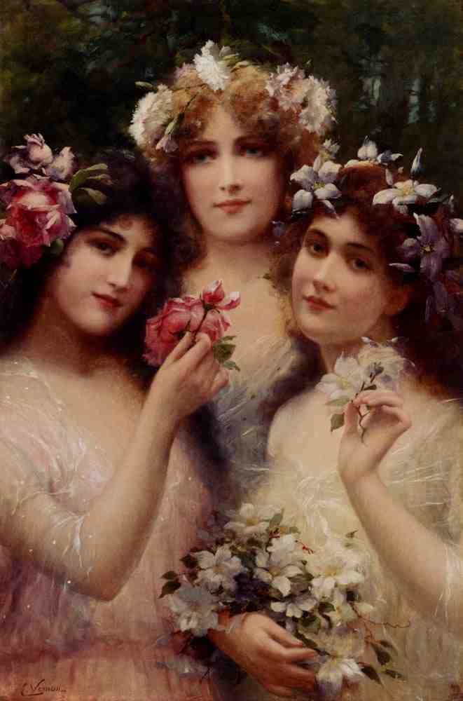 Vernon Emile The Three Graces A4 Photo Print