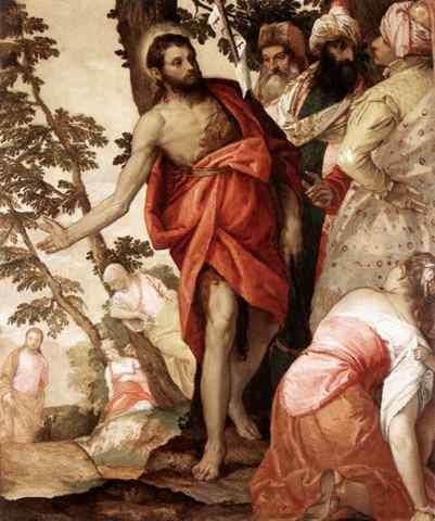Veronese St John the Baptist Preaching A4 Photo Print