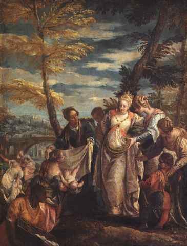 Veronese The Finding of Moses A4 Photo Print