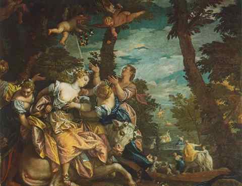Veronese The Rape of Europe A4 Photo Print