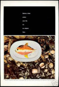 Vers Fish Seashells Vintage Retro Advert Ads A4 Photo Print