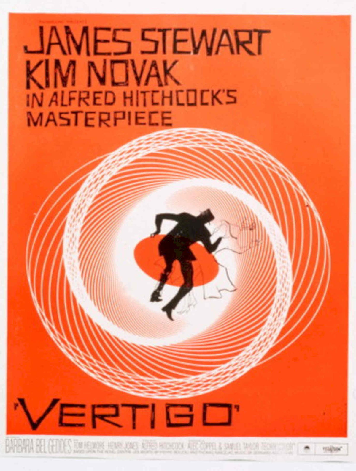 Vertigo Film Poster 1950s Vintage Retro Advert Poster