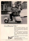 Vespa Couple Scooter 1950s Vintage Retro Advert Poster