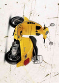 Vespa GTS 125 aged A4 Photo Print
