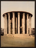 Vestas Temple Rome Vintage A4 Photo Print