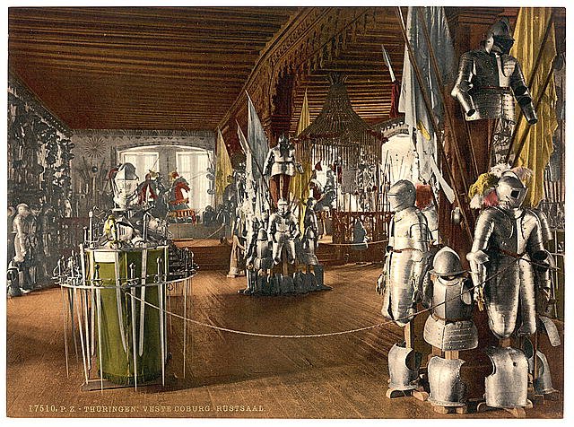 Veste Coburg Rostsaal Thuringia Vintage A4 Photo Print