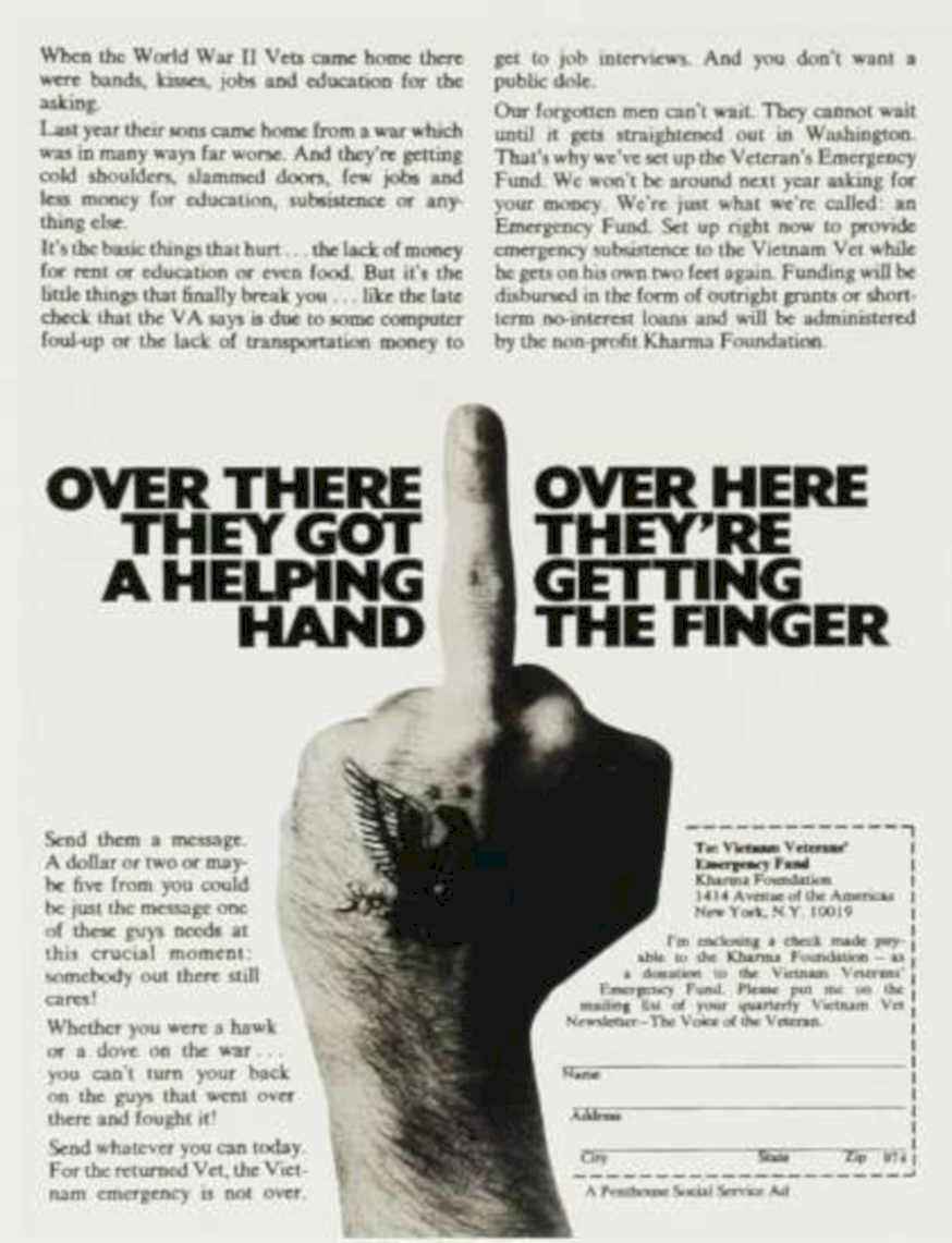 Veterans Fund Hands Vintage Retro Advert Ads A4 Photo Print