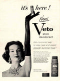Veto Stick Vintage 1940s Vintage Retro Advert Poster