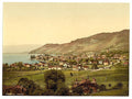 Vevey general view Geneva Lake Vintage A4 Photo Print