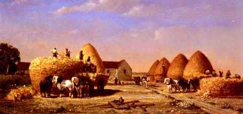 Veyrassat Jules Jacques Haymaking A4 Photo Print