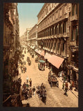 Via Roma Naples Vintage A4 Photo Print