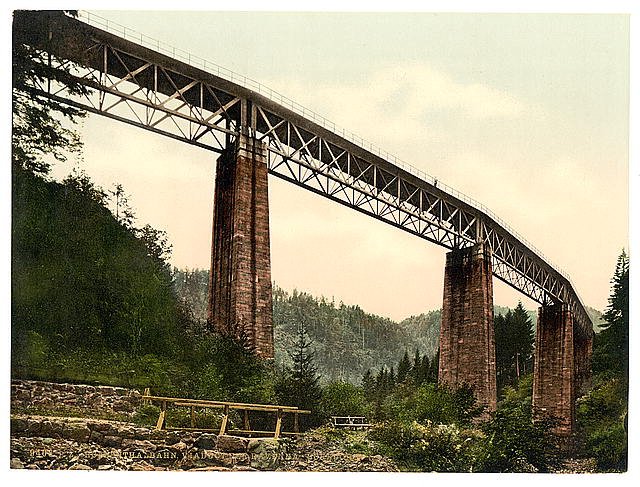 Viaduct Hollenthal Railway Baden Vintage A4 Photo Print