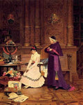 Vibert Jean Georges The Reprimand A4 Photo Print