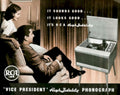 Vice President Phonograph 1950s Vintage Retro Advert Poster