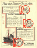 Viceroys Ship Cruise 1930s Vintage Retro Advert Poster