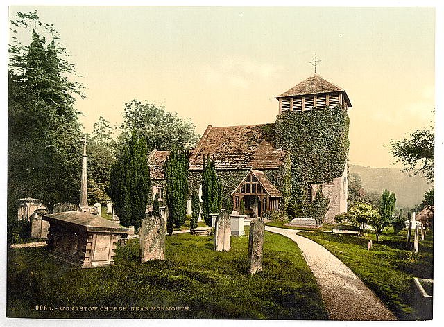 Vicinity of Wonastow Church Monmouth Vintage A4 Photo Print