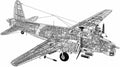 Vickers Wellington cutaway (2) A4 Photo Print