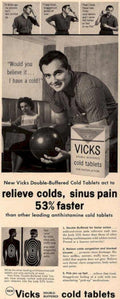 Vicks Cold Tablets Vintage Retro Advert Ads A4 Photo Print