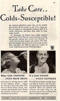 Vicks Colds Control Vintage Retro Advert Ads A4 Photo Print