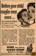 Vicks Cough Syrup Vintage Retro Advert Ads A4 Photo Print