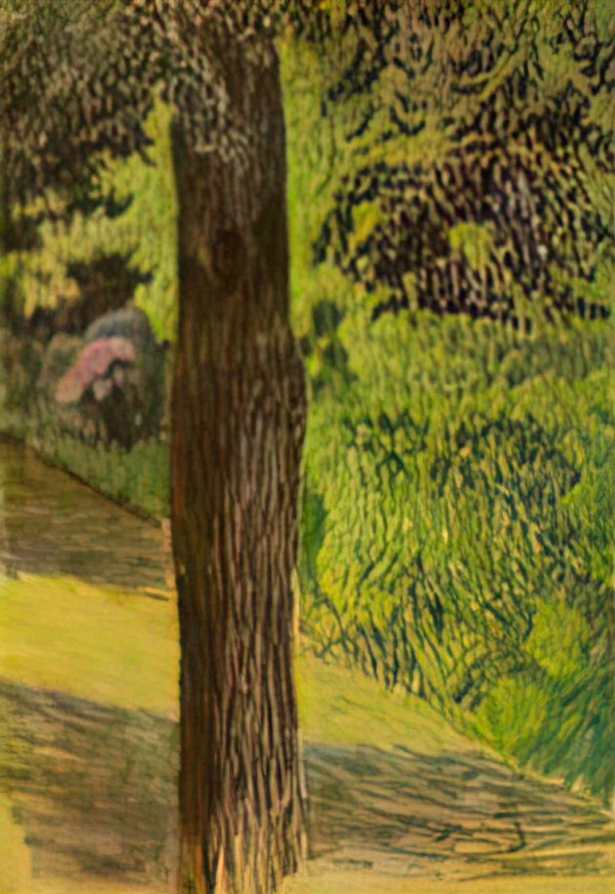 Victor Borisov Musatov a path in a garden Art A4 Photo Print