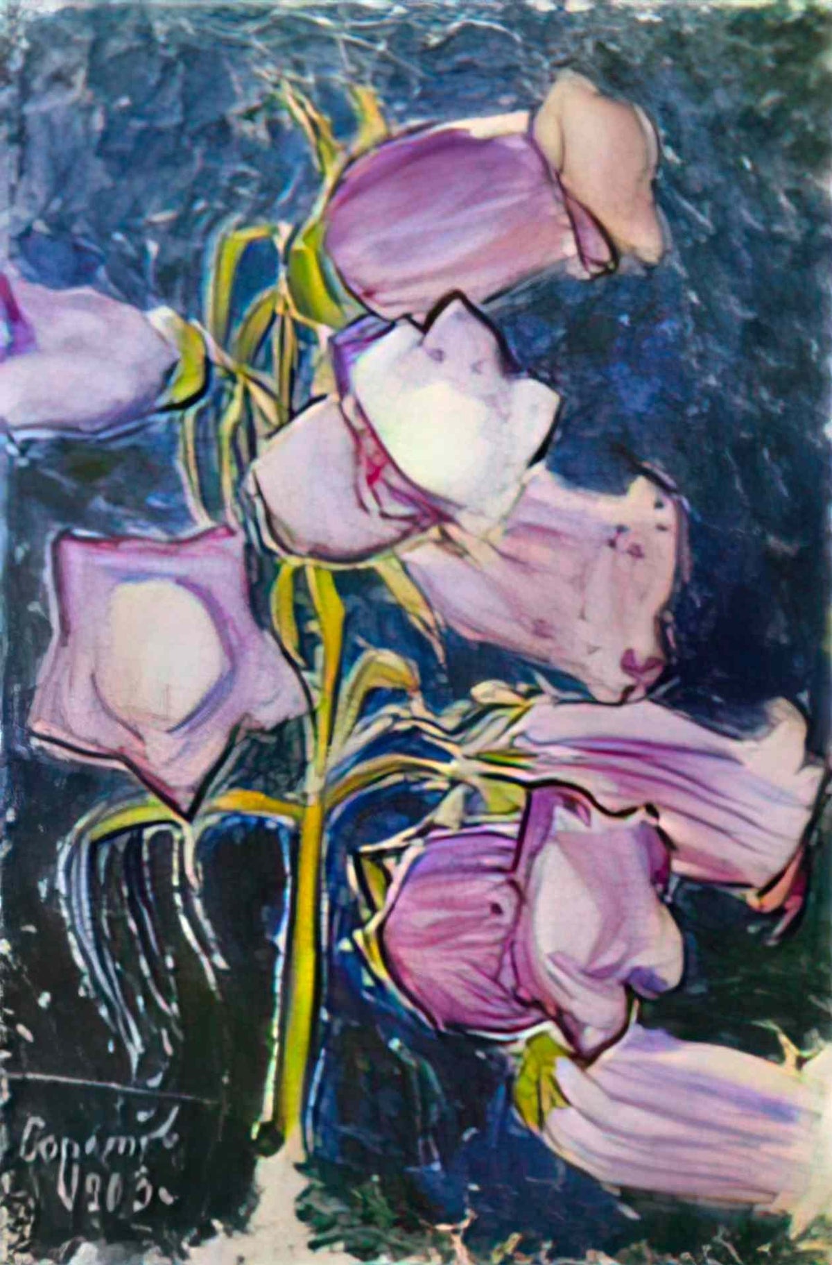 Victor Borisov Musatov bluebells 1903 Art A4 Photo Print
