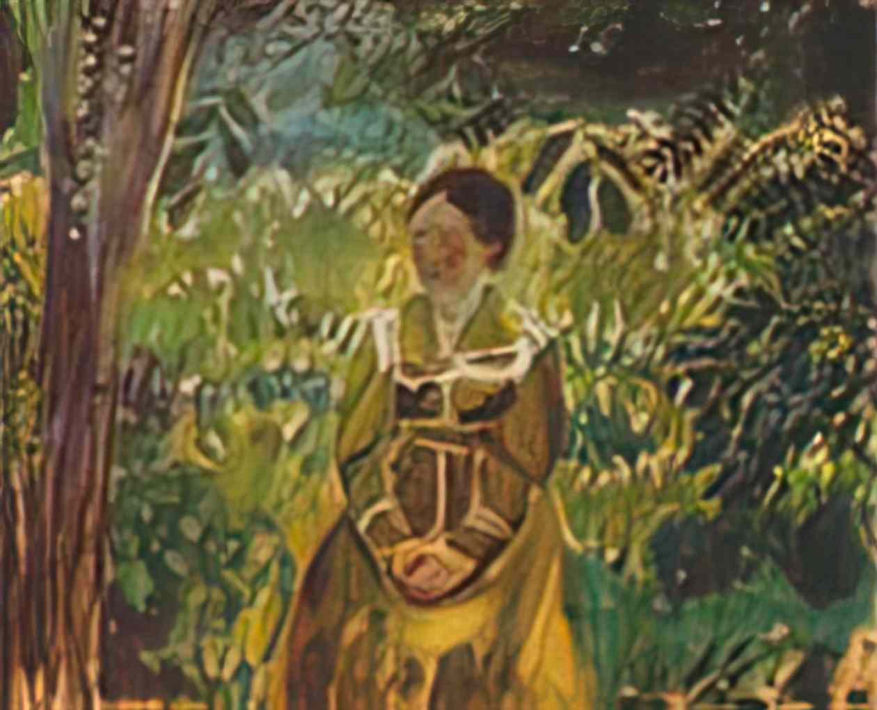 Victor Borisov Musatov lady in a garden Art A4 Photo Print