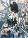 Victor Borisov Musatov lady in blue 1902 Art A4 Photo Print