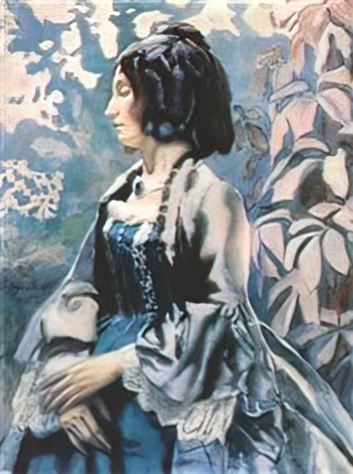 Victor Borisov Musatov lady in blue 1902 Art A4 Photo Print