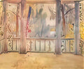 Victor Borisov Musatov on a balcony in tarusa 1905 Art A4 Photo Print