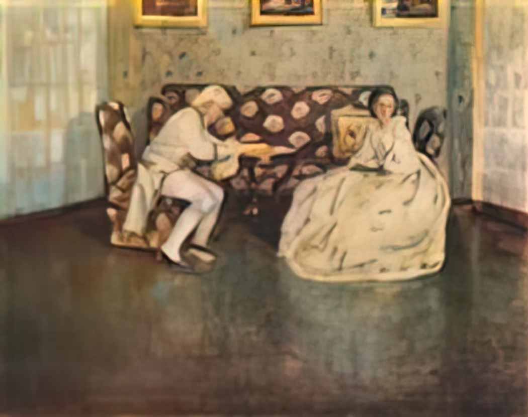 Victor Borisov Musatov silence indoors 1900 Art A4 Photo Print