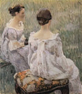 Victor Borisov Musatov two ladies 1899 Art A4 Photo Print
