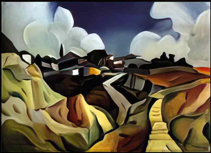 Victor Brauner dobrudjan landscape 1937 Art A4 Photo Print