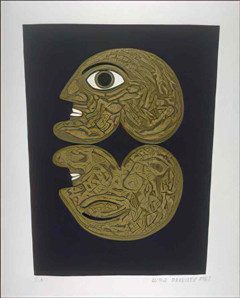 Victor Brauner double head 1963 Art A4 Photo Print