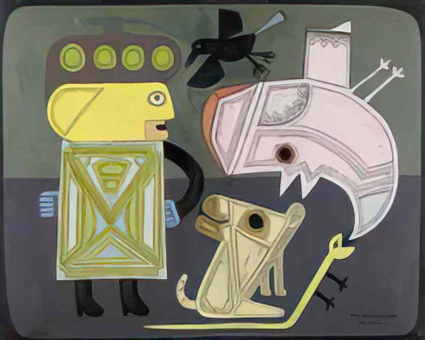 Victor Brauner irschou 1947 Art A4 Photo Print
