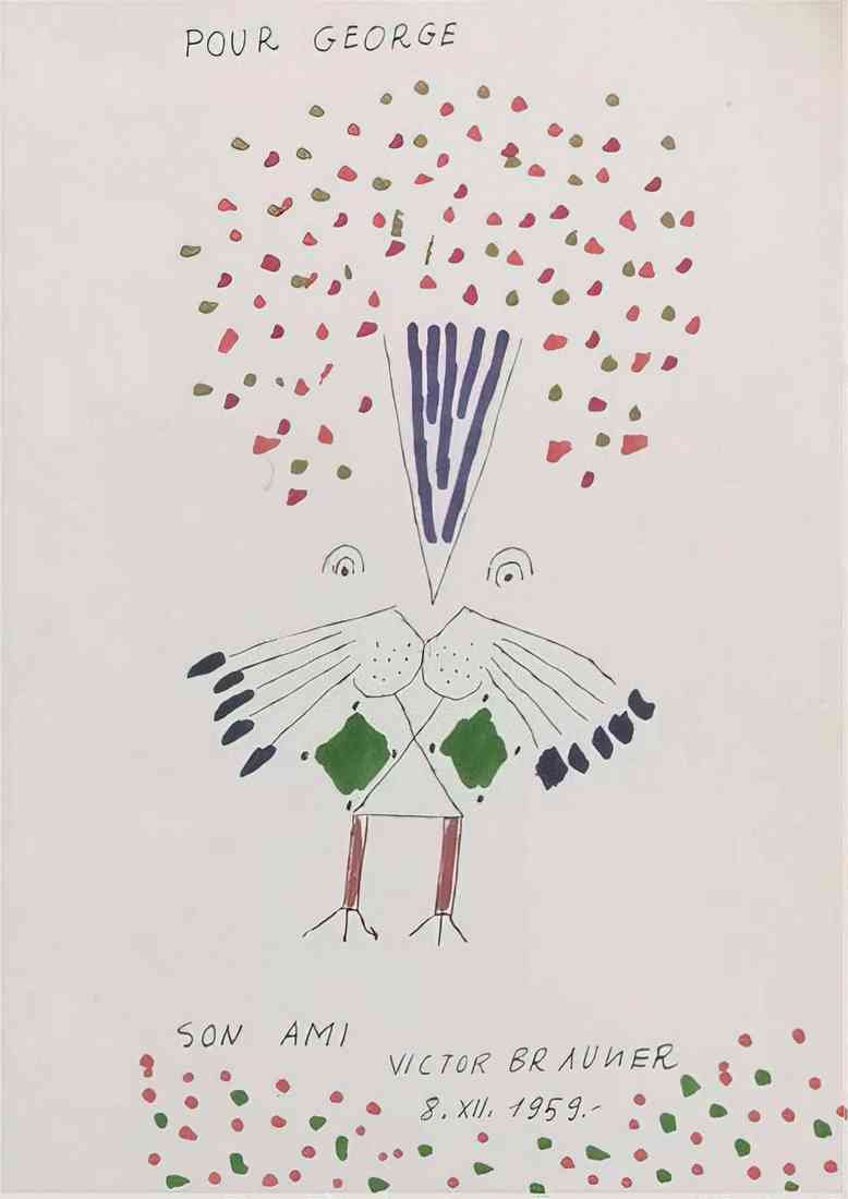 Victor Brauner oiseau fantastique 1959 A4 Photo Print