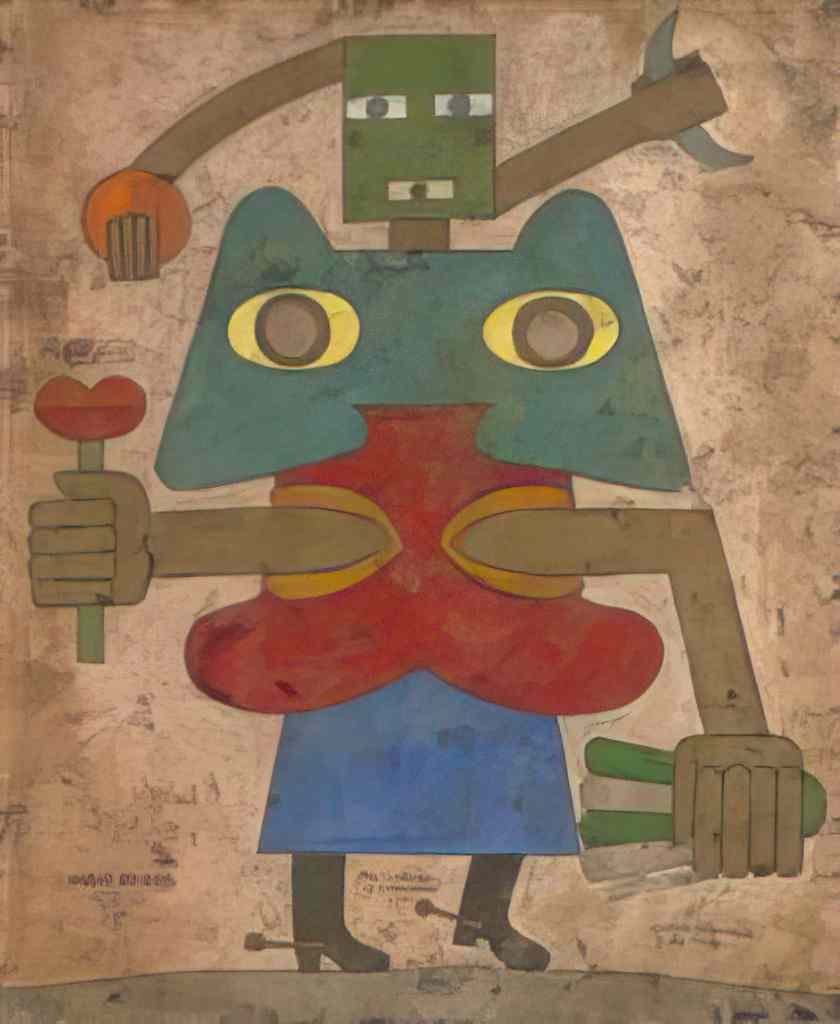 Victor Brauner poet in exil 1946 Art A4 Photo Print