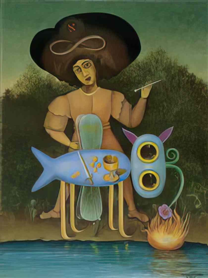 Victor Brauner the surrealist 1947 Art A4 Photo Print