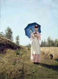 Victor Nainen Paivanvarjoineen Westerholm A4 Photo Print